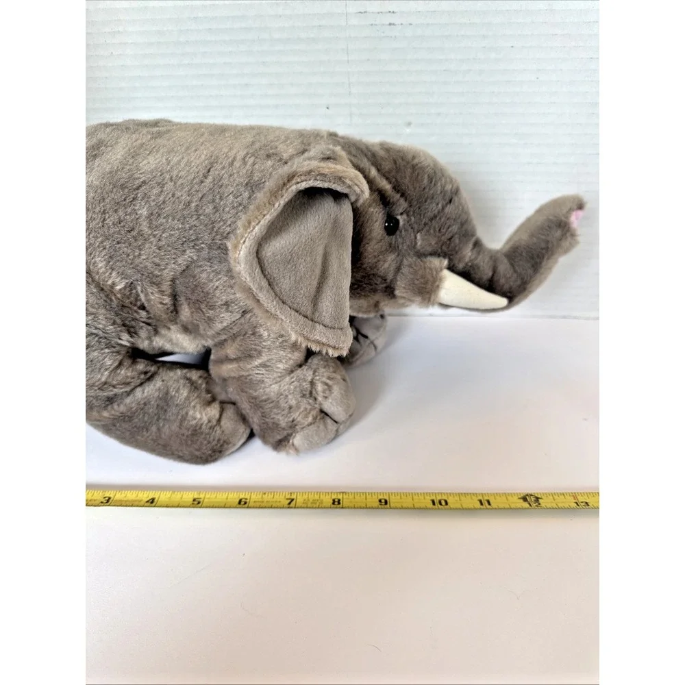 NWT Wild Republic Elephant Trunk Up Stuffed Animal  Grey Plush NEW